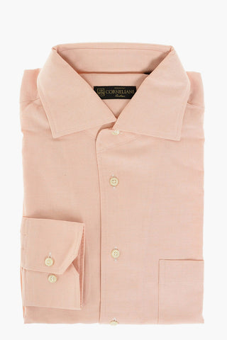 Hopsack Cotton Shirt with Patch Breast-pocket
