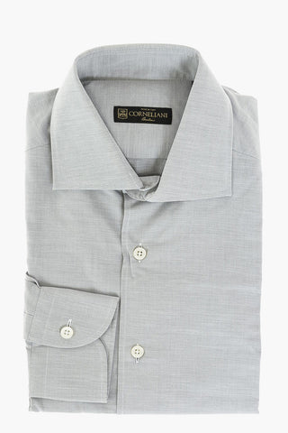 Standard Collar Twill Cotton Shirt