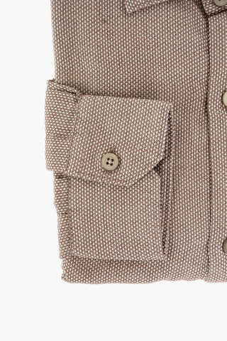 ID Camicia SLIM FIT in Cotone Hopsack
