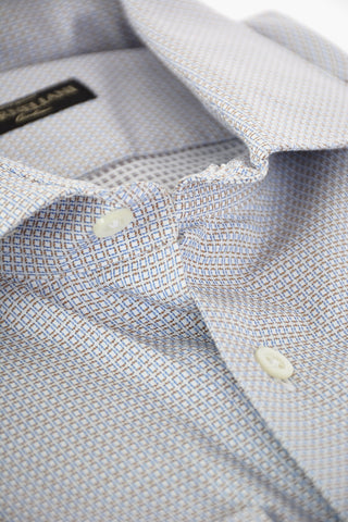 Geometric Patterned Cotton Shirt