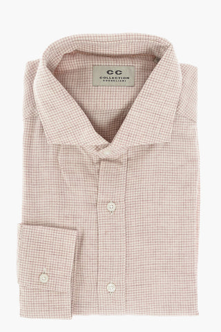 CC COLLECTION Houndstooth Wool and Cotton Shirt
