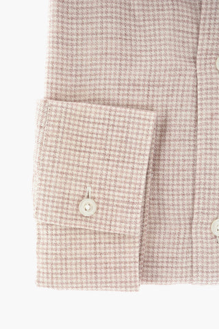 CC COLLECTION Houndstooth Wool and Cotton Shirt