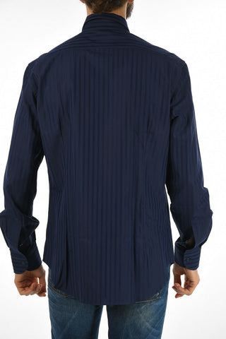 CC COLLECTION Camicia Graph Check con Collo Francese