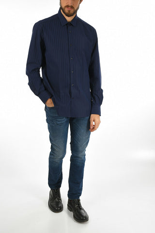 CC COLLECTION Camicia Graph Check con Collo Francese