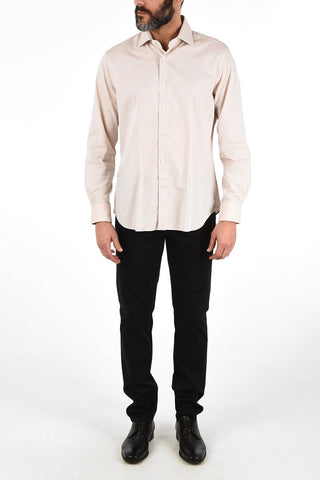 Standard Collar Twill Cotton Shirt