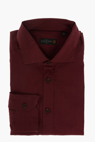 ID Camicia in Cotone Popeline con Collo Francese