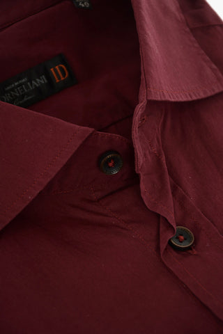 ID Camicia in Cotone Popeline con Collo Francese
