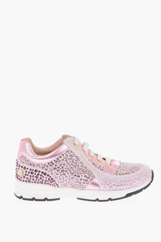 suede leather rhinestone embellished KLARISSA sneakers