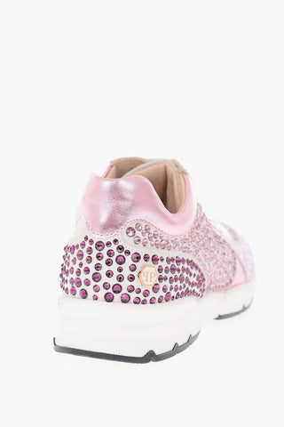 suede leather rhinestone embellished KLARISSA sneakers
