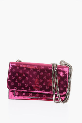 mini borsa DALIA a spalla in pelle con PP all over