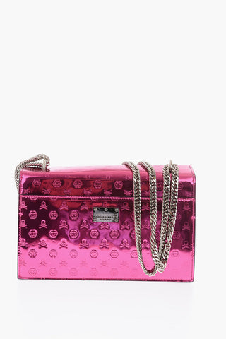 mini borsa DALIA a spalla in pelle con PP all over