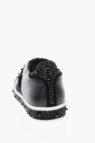 leather ALEKSANDROV sneakers with jewels