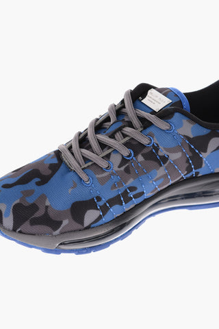 sneakers runner camouflage con suola air bubble