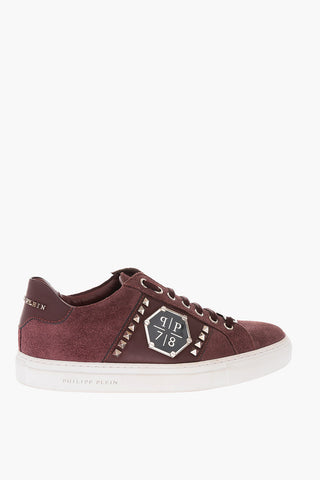 Leather Sneakers with Studs