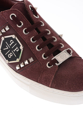 Leather Sneakers with Studs