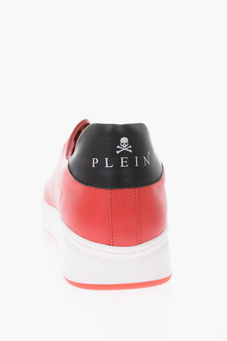 leather low top sneakers