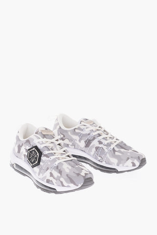 camouflage sneakers with air bubble sole