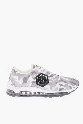 camouflage sneakers with air bubble sole