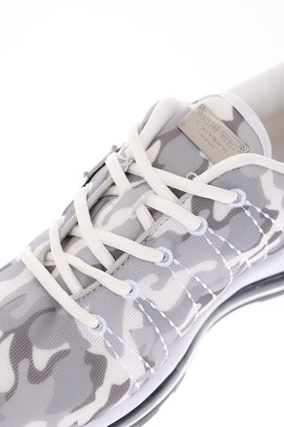 camouflage sneakers with air bubble sole