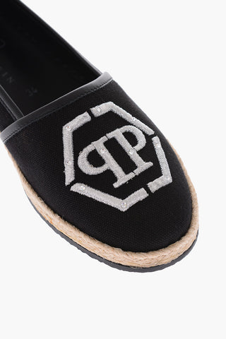 cotton RAISSA espadrillas with embroidery