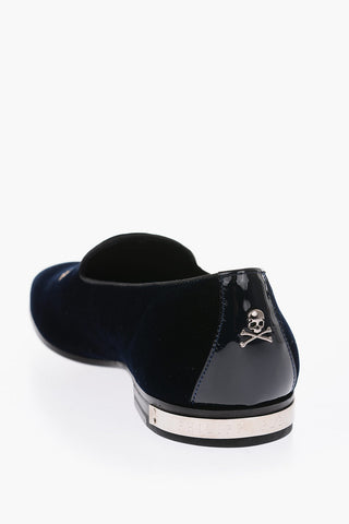 rhinestone embellished velvet ROAR moccasin