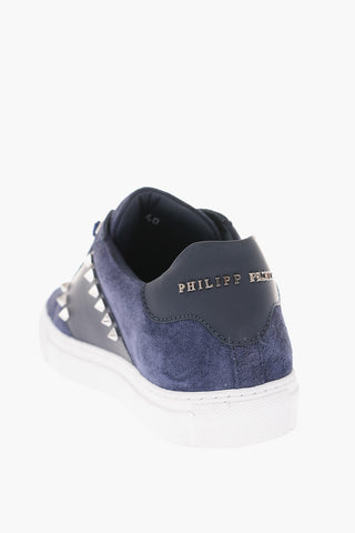 Leather Sneakers with Studs