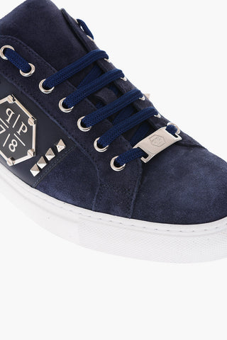 Leather Sneakers with Studs