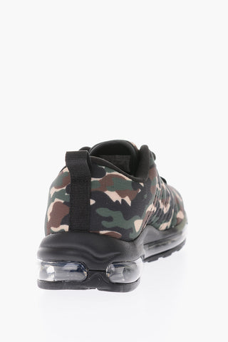 camouflage sneakers with air bubble sole