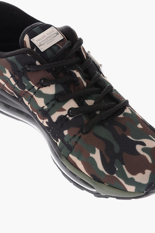 camouflage sneakers with air bubble sole