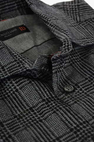 ID Camicia in Cotone con Stampa Glen Check