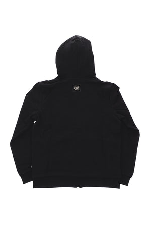 embroidered Statement sweatshirt with hood