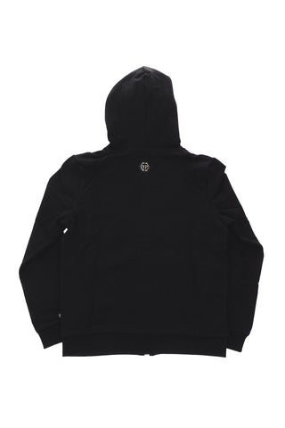 embroidered Statement sweatshirt with hood