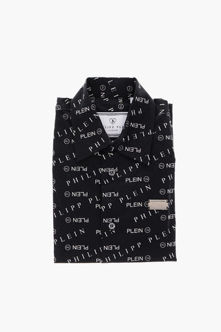 all over logo short sleeve shirt
