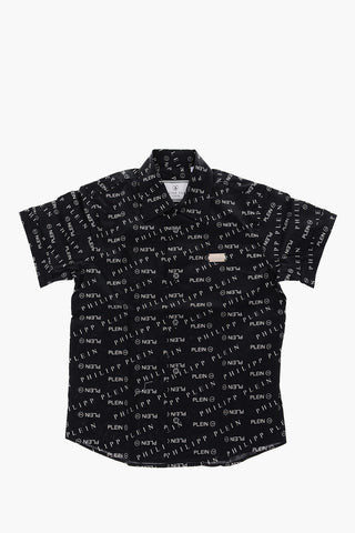 all over logo short sleeve shirt