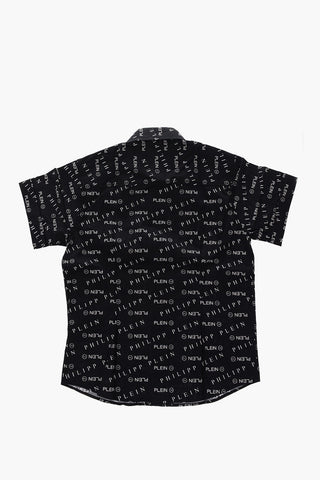 all over logo short sleeve shirt