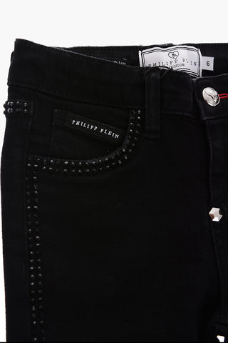 Slim Fit Crystal side jeans