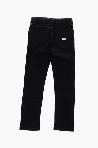 Slim Fit Crystal side jeans