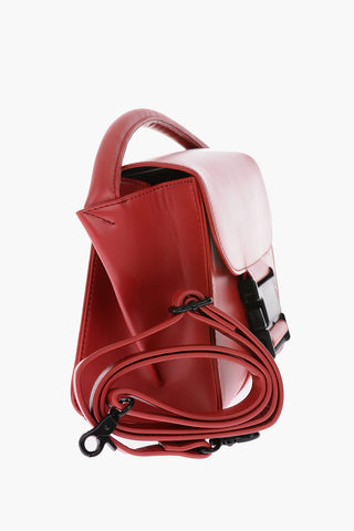 faux leather bag with removable shoulder strap