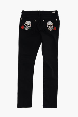 skulls embroidered back PRETT jeans
