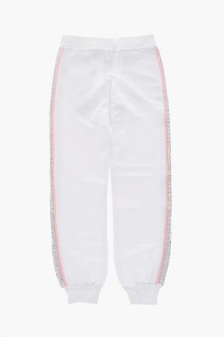 rhinestone embellished jogger pants