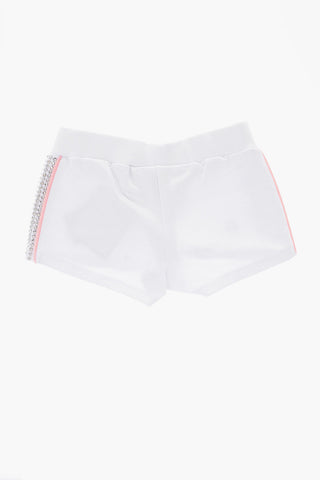rhinestone embellished shorts