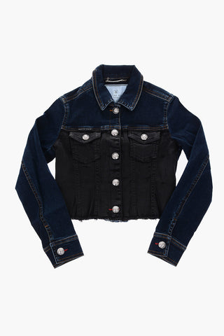 stretch denim jean jacket