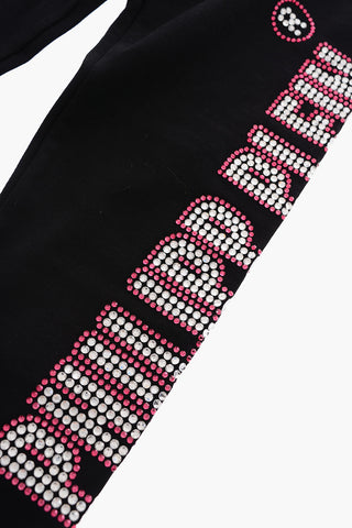 stretch cotton CRYSTAL PLEIN leggings