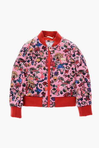 printed DAHLIA Bomber