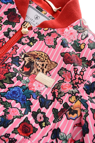 printed DAHLIA Bomber