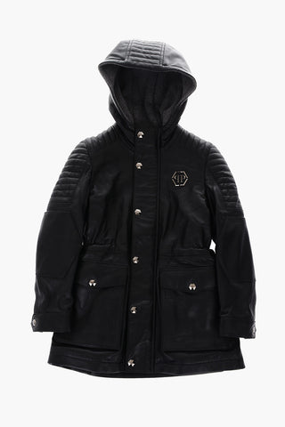 Leather ALWIN Jacket with hood