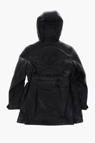 Leather ALWIN Jacket with hood