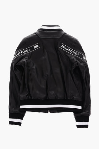 Leather TM Bomber