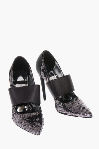 10cm sequined D-SLANTY HHE Pumps
