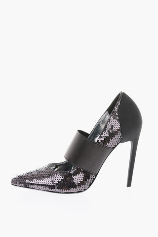 10cm sequined D-SLANTY HHE Pumps